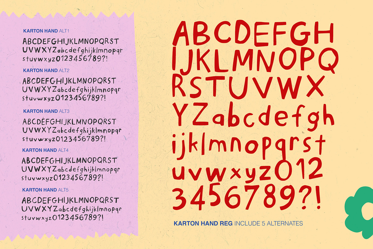 Karton Hand Handmade Font, a Handwritten Font by Perplexitics (Photo 9 of 10)