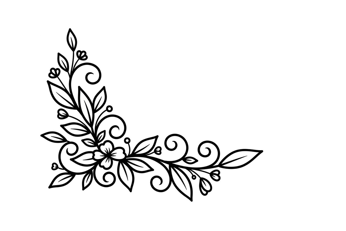 Floral Corner Ornament Clipart Bundl, an Illustration by Creativeshirt (Photo 12 of 48)