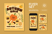 Cream Quirky Autumn Sale Flyer Set, a Flyer Template by graphicook (Thumbnail 1 of 3)