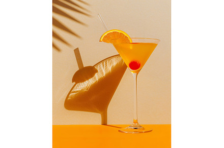 Cocktail with Orange Slice and, a Food & Drink Photo by Lermont51