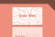 Swirl Pattern Buisness Card, a Business Card Template by wavebreak (Thumbnail 2 of 2)
