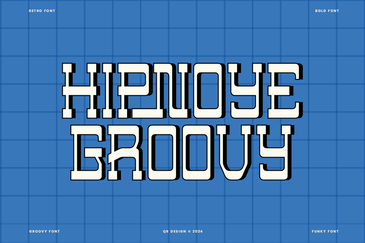 Niphone - Retro Font, a Slab Serif Font by QR Design Studio (Photo 2 of 7)