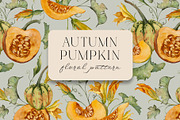 AUTUMN PUMPKIN floral pattern, a Pattern Graphic by Yuliia Lashevska (Thumbnail 7 of 12)
