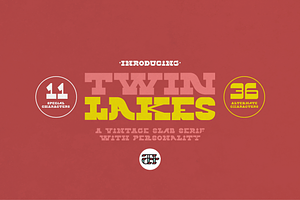 Twin Lakes Display Font