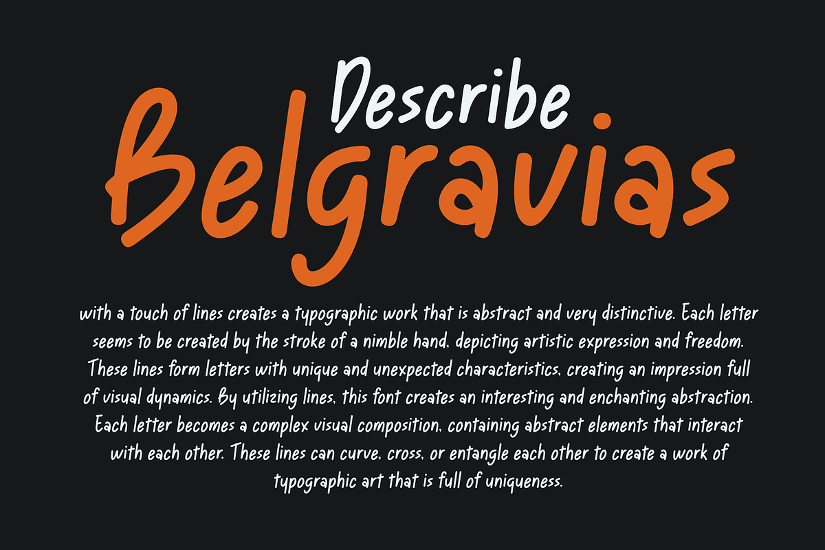 Belgravias - A Modern Handwritten, a Handwritten Font by Marvadesign (Photo 3 of 7)