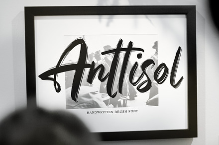 Anttisol - Handwritten Brush Font