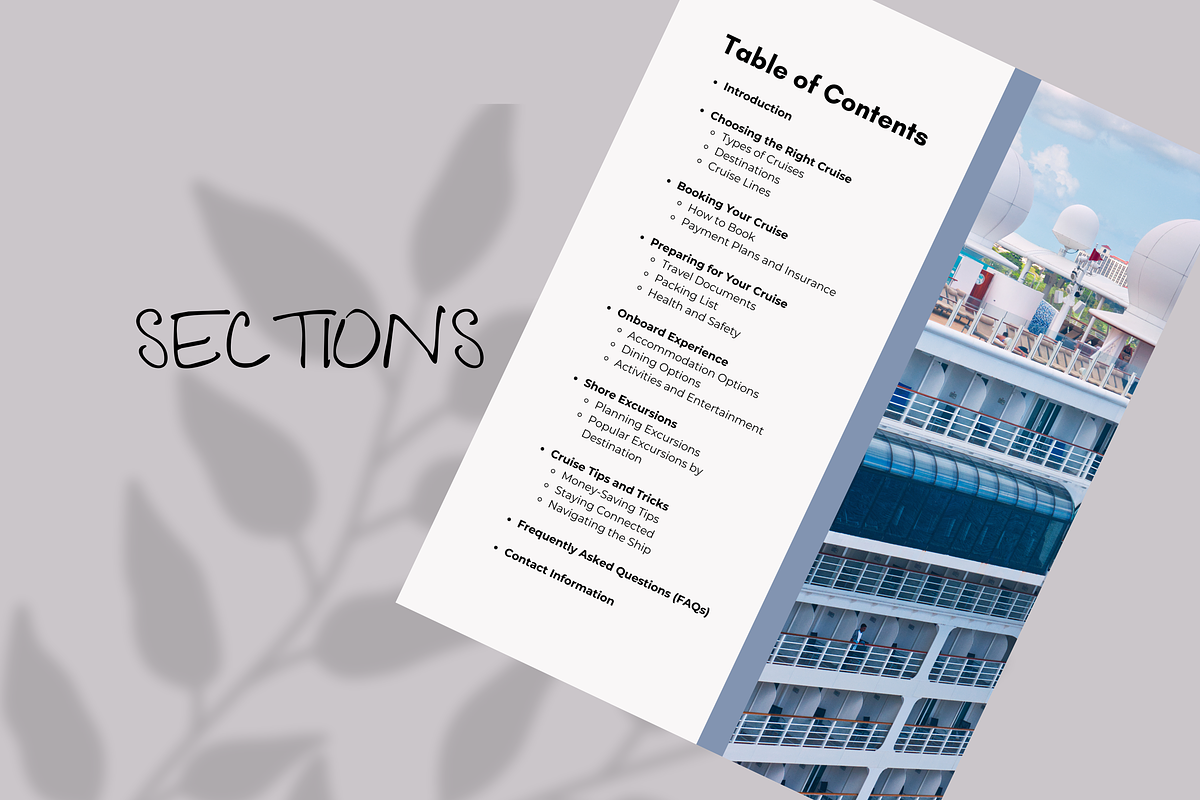 TRAVEL AGENT CRUISE GUIDE TEMPLATE, a Marketing Template by Daring Digies (Photo 3 of 5)