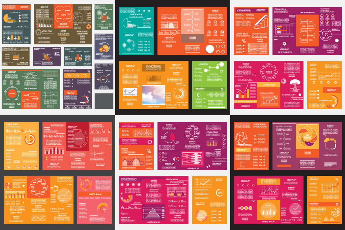 Infographic templates, a Templates & Theme by Mechik