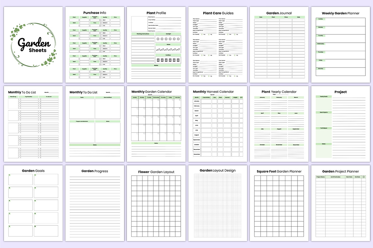 2025 Garden Planner Bundle Canva Kdp, a Stationery Template by Mustafiz (Photo 3 of 7)