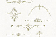 Vintage Green French Ornamental Set, an Object Illustration by AlenaVlasko stock Market (Thumbnail 4 of 8)