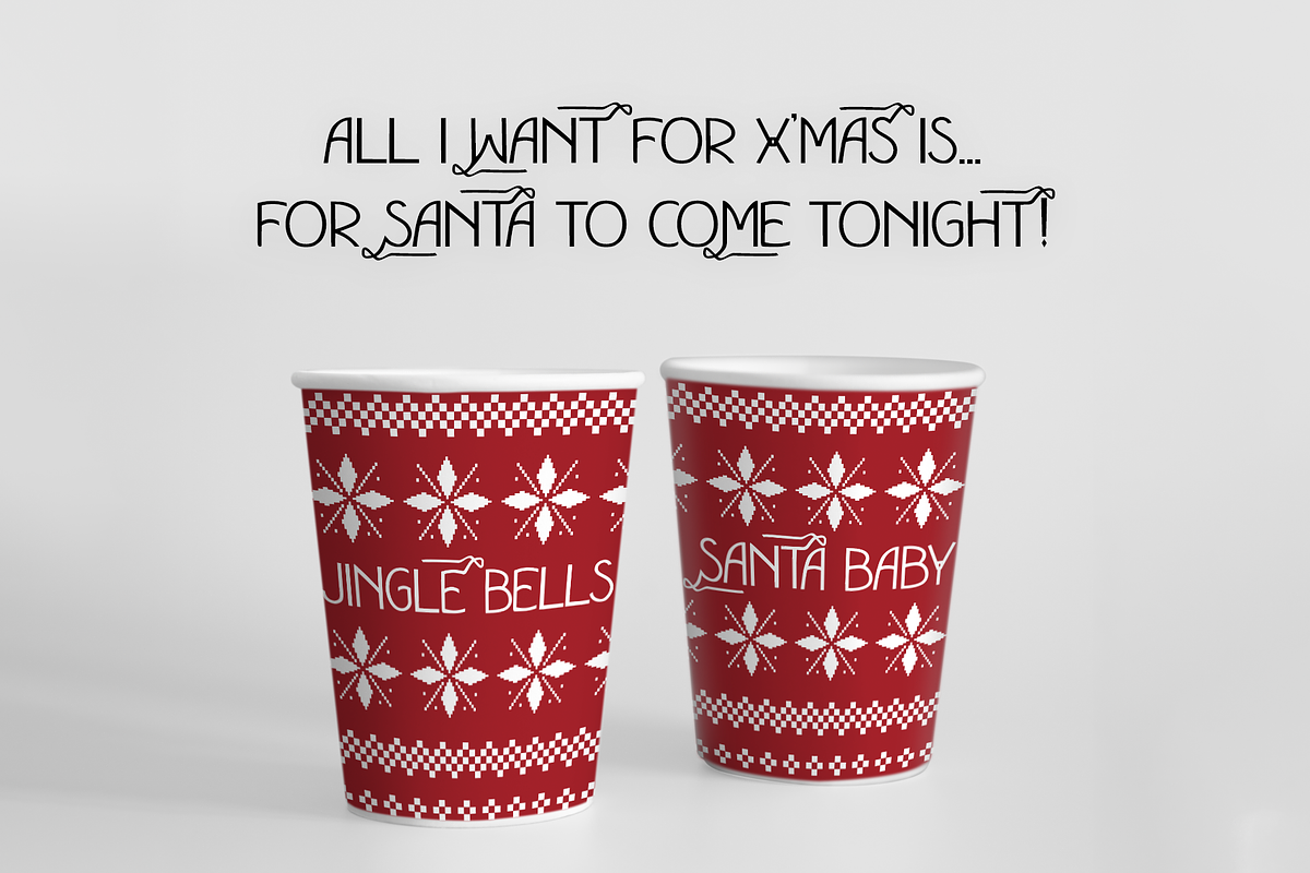 Christmas Font Bundle Holiday SALE, a Font by Cloverons (Photo 3 of 8)