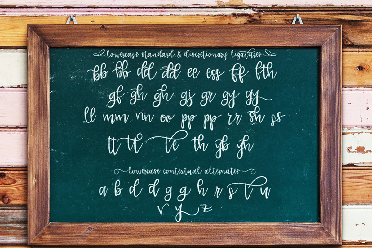 Lucille Hand Lettered Font Duo, a Handwritten Font by Groovy Fonts by Mindy (Photo 12 of 24)