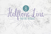 Halftone Overlays {Lines}, a Texture Graphic by Studio Elle Squared (Thumbnail 1 of 2)