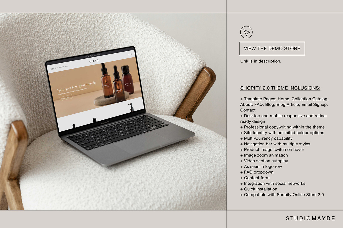 KYOTO | Neutral Shopify Theme, a Shopify Template by Studio Mayde (Photo 2 of 9)