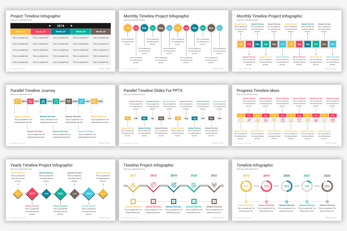 Timeline PowerPoint Template, a Presentation Template by SlideOne (Photo 8 of 12)