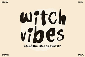 Witch Vibes | Playful Handdrawn Font