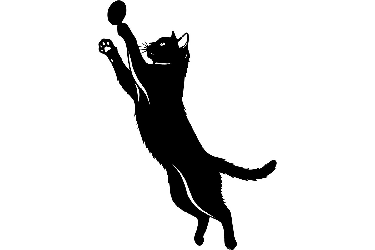 Cute Cat Silhouette Mega Vector Bund, an Animal Illustration by Designer_Momina (Photo 31 of 34)