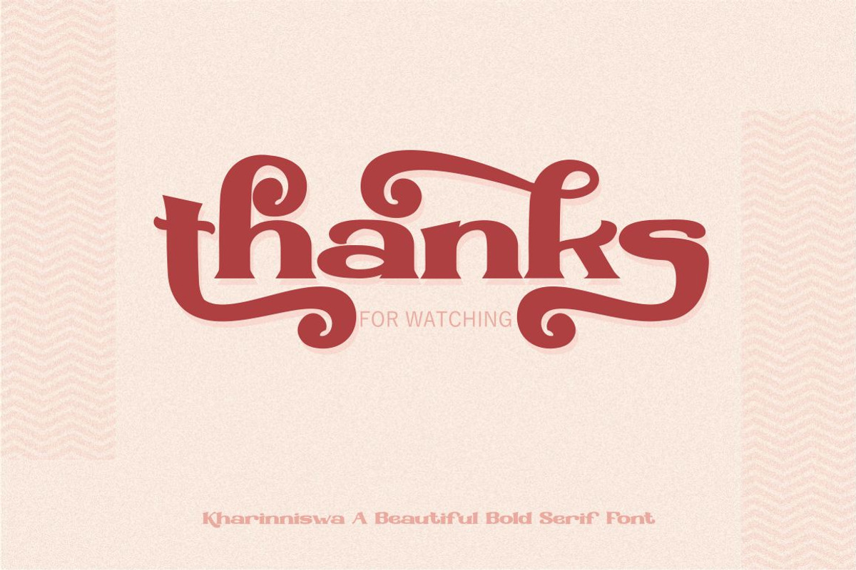 Kharinniswa - A Beautiful Bold Serif, a Serif Font by PutraCetol Studio (Photo 10 of 11)
