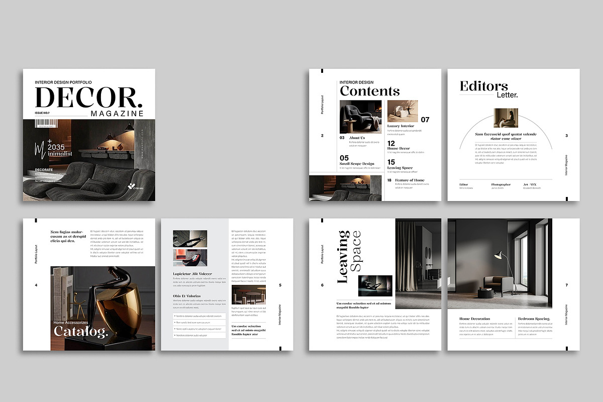 Square Interior Design Magazine, a Magazine Template by Spark_Creative (Photo 13 of 16)