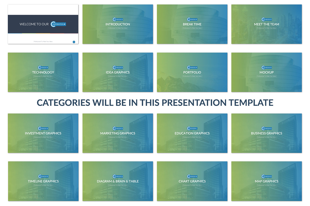 Annual Report Powerpoint Template, a Presentation Template by UniqueStudio (Photo 2 of 14)