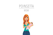 Mom & Baby Portrait Clip Art, a Person Illustration by Lauren Lesley Studio (Thumbnail 26 of 33)