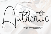 Authentic, a Handwritten Font by FreshTypeINK (Thumbnail 1 of 8)