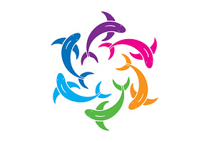 Fish logo Vector illustration
