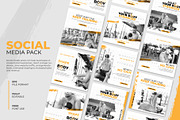 Gym social media post template, a Social Media Template by Warm Snow (Thumbnail 1 of 5)