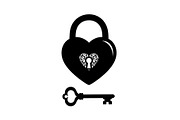 Heart Lock and Key Silhouette Icons, an Illustration by Designer_Momina (Thumbnail 3 of 51)