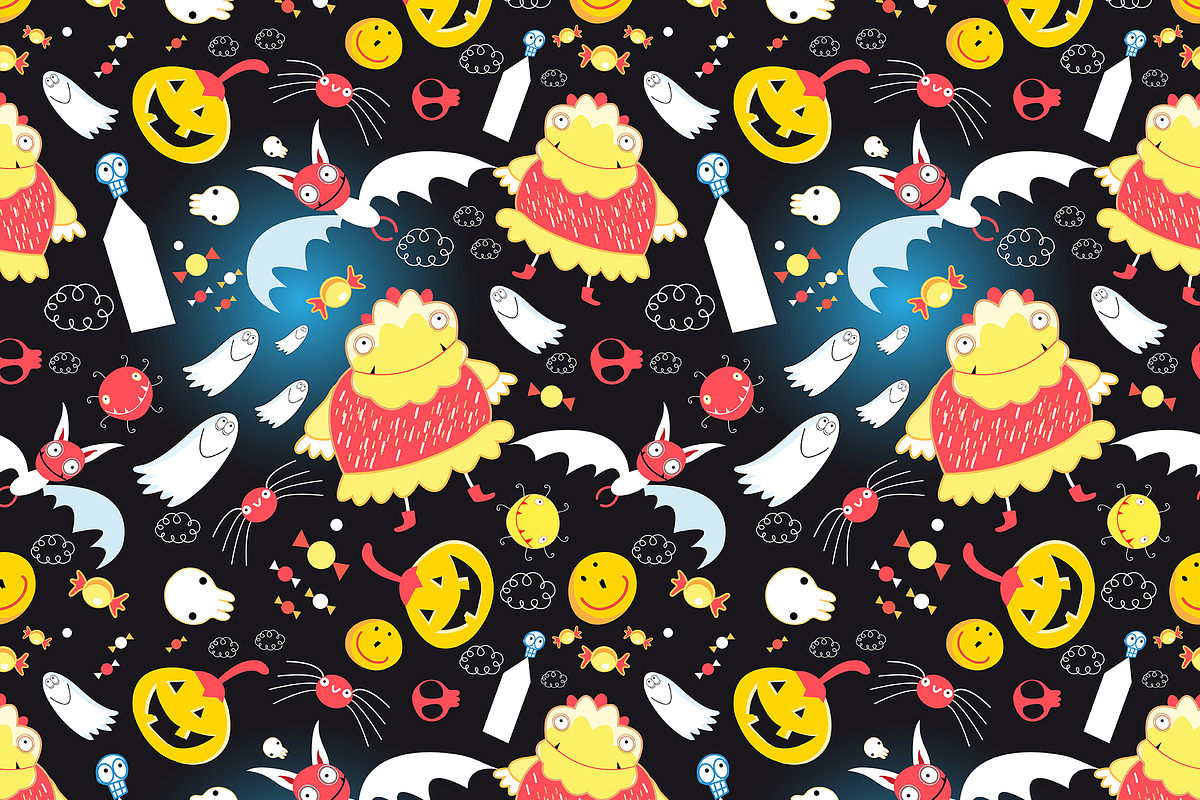 Funny colorful monsters, a Pattern Graphic by Tanor (Photo 3 of 16)