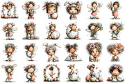Whimsical Easter Fairy Clipart, an Illustration by Sublimation Artist (Thumbnail 2 of 7)