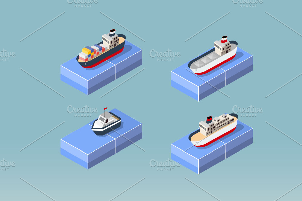 Transport Vector Set, an Object Graphic by AlexZeL (Photo 2 of 3)