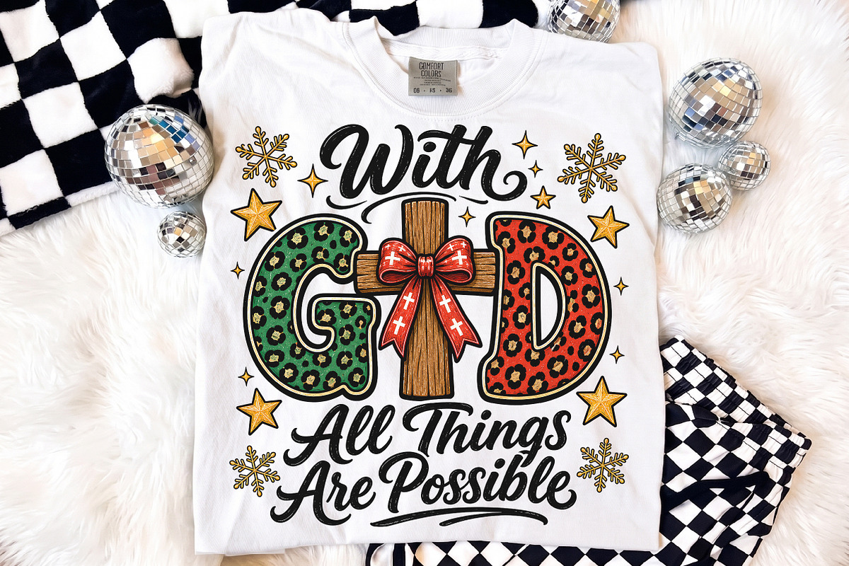 With God All Things Are Possible PNG, a Seasonal Illustration by Libby Wishes (Photo 1 of 4)