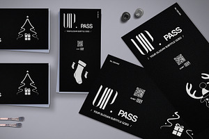 Christmas VIP Pass Card 10 Styles