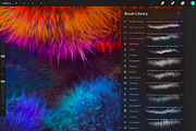 28 Realistic FUR Procreate Brushes, a Brush Add-On by Eldar Zakirov's (Thumbnail 10 of 10)