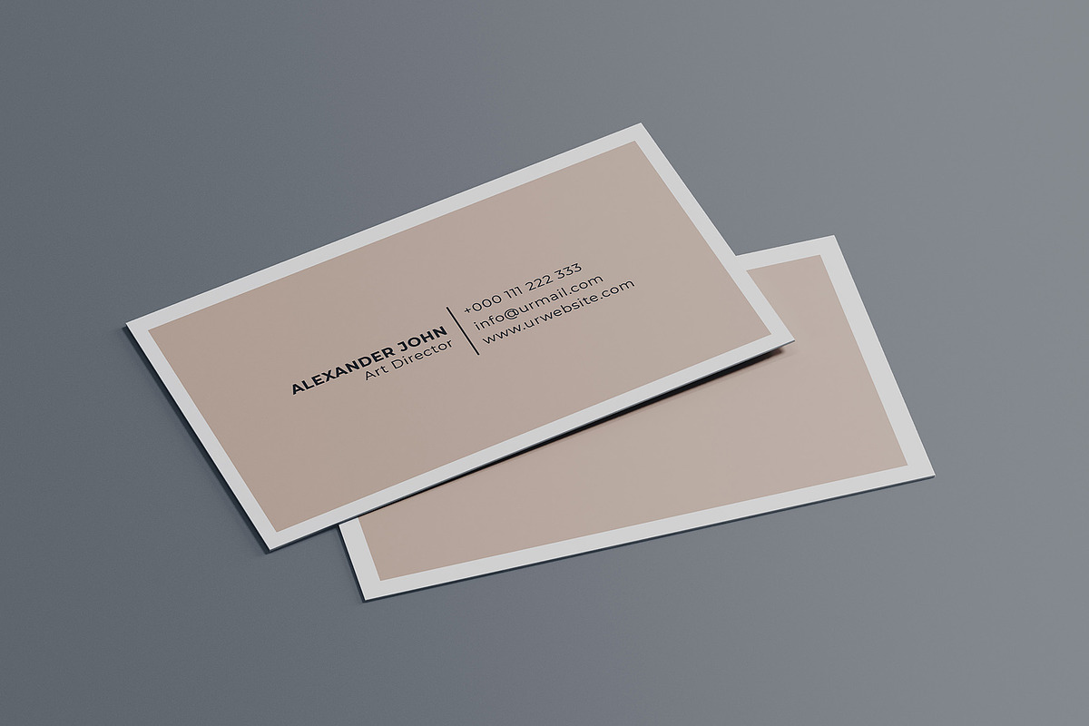 Simple Minimal Business Card, a Business Card Template by Saman Osama (Photo 3 of 6)