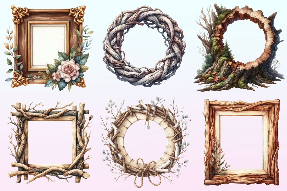 Wooden Frame Sublimation Clipart., a Graphic by CitraGraphics (Photo 2 of 4)