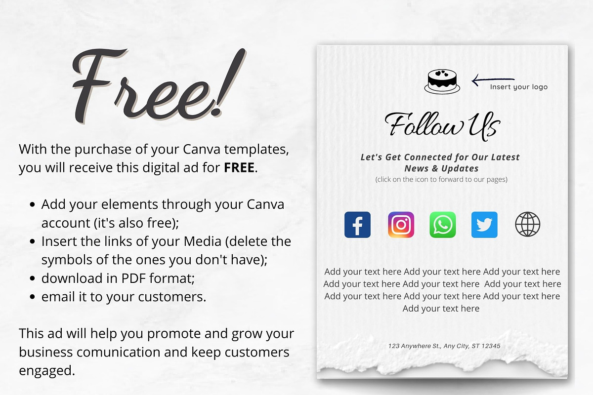32 CAKE Instagram Canva Templates, a Social Media Template by Talipic Designs (Photo 4 of 7)