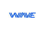 Wave Wordmark Logo, a Branding & Logo Template by Buqancreative (Thumbnail 1 of 4)