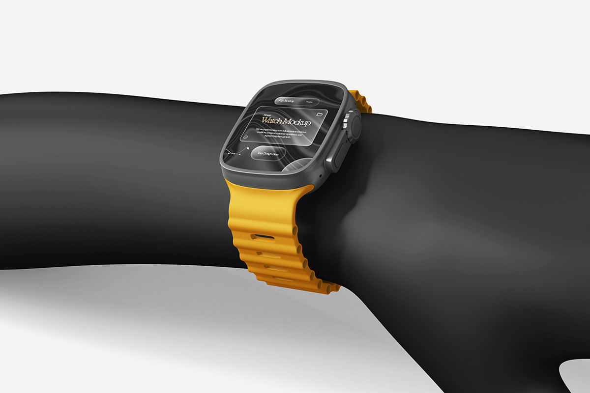 Smart Watch Mockup, a Product Mockup by MrLetters (Photo 3 of 5)