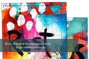 Mixed Media Calligraphy Cards, a Texture Graphic by happychinchilla (Thumbnail 3 of 6)