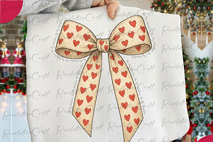 Be My Valentine Coquette Bow Png, an Illustration by OK Design