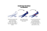 Swallow Birds Creator for Procreate, a Brush Add-On by Pencil Twist (Thumbnail 2 of 11)