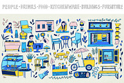 174 Coffee shop illustrations, a Food Illustration by Sasha Mitkalova (Thumbnail 5 of 7)