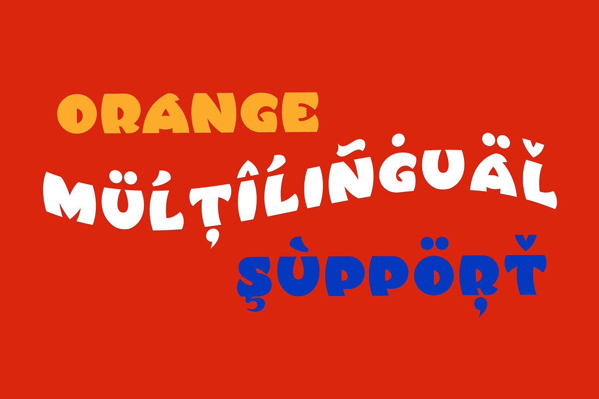 Orange display typeface, a Symbol Font by Anna Zakharchenko (Photo 22 of 23)