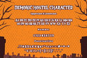 Demonic Hostel, a Font by Bayuktx (Thumbnail 6 of 8)