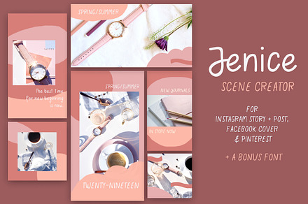 Jenice - Social Media Scene Creator
