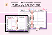 Purple Pastel Digital Planner, a Stationery Template by Tas Creative Studio (Thumbnail 3 of 12)