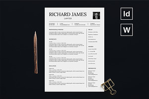 Elegant Resume CV and Cover Letter, a Resume Template by Type Twice
