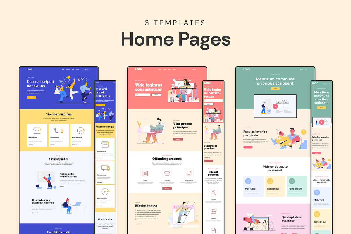 RETEM – Responsive Templates, a Landing Page Template by laaqiq (Photo 3 of 25)